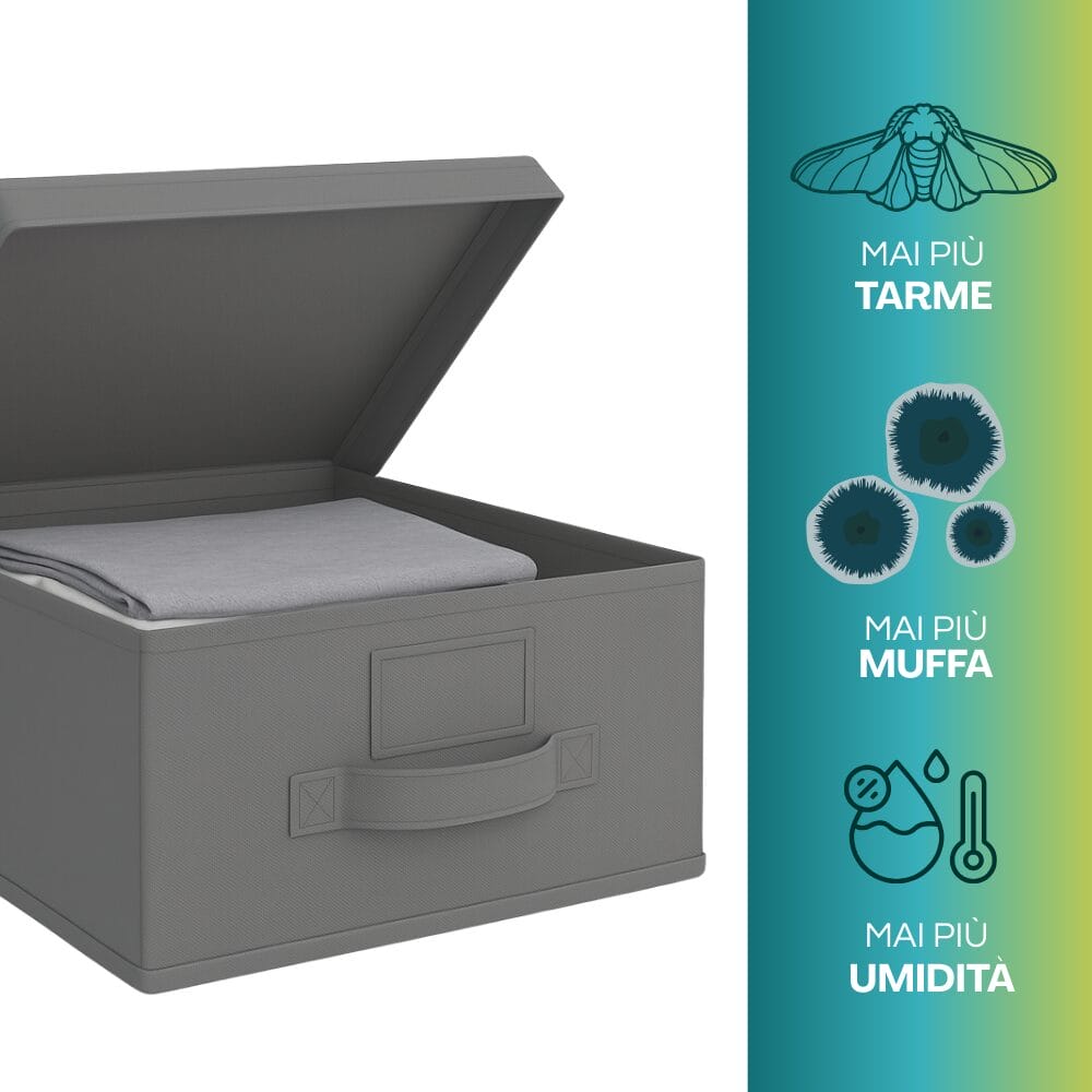 Scatola portaoggetti Oxford con protezione antimuffa, antitarme e antiumidità