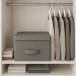Contenitore Oxford con coperchio rigido, ideale per organizzare vestiti in armadio
