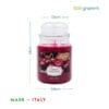Candela profumata ciliegia Black Cherry 510g misure 14x9,8 cm