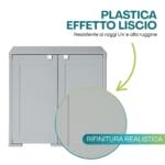 Mobile grigio effetto liscio resistente ai raggi UV e alla ruggine