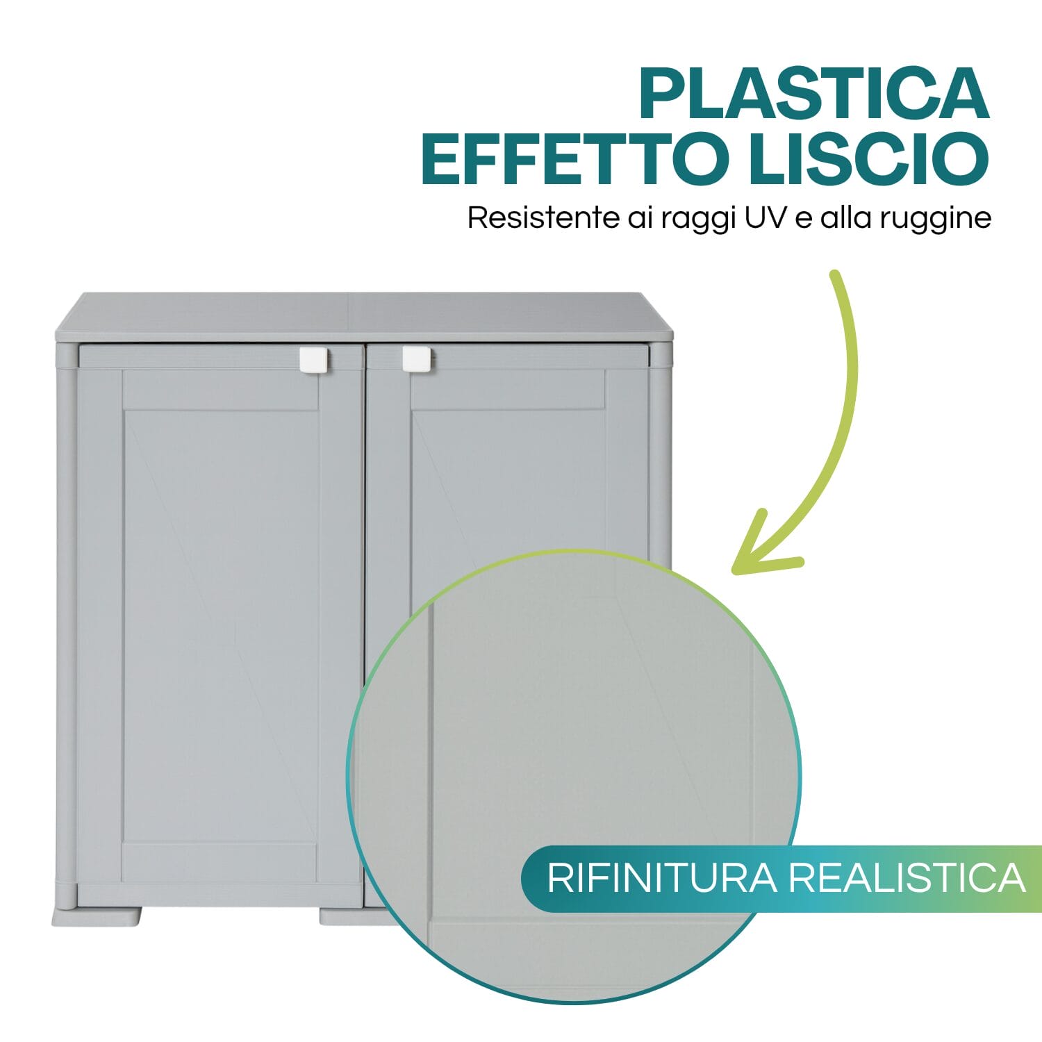 Mobile grigio effetto liscio resistente ai raggi UV e alla ruggine