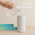 27-umidificatore-onda-utilizzo Riempimento umidificatore in ceramica con acqua e oli essenziali facile da usare