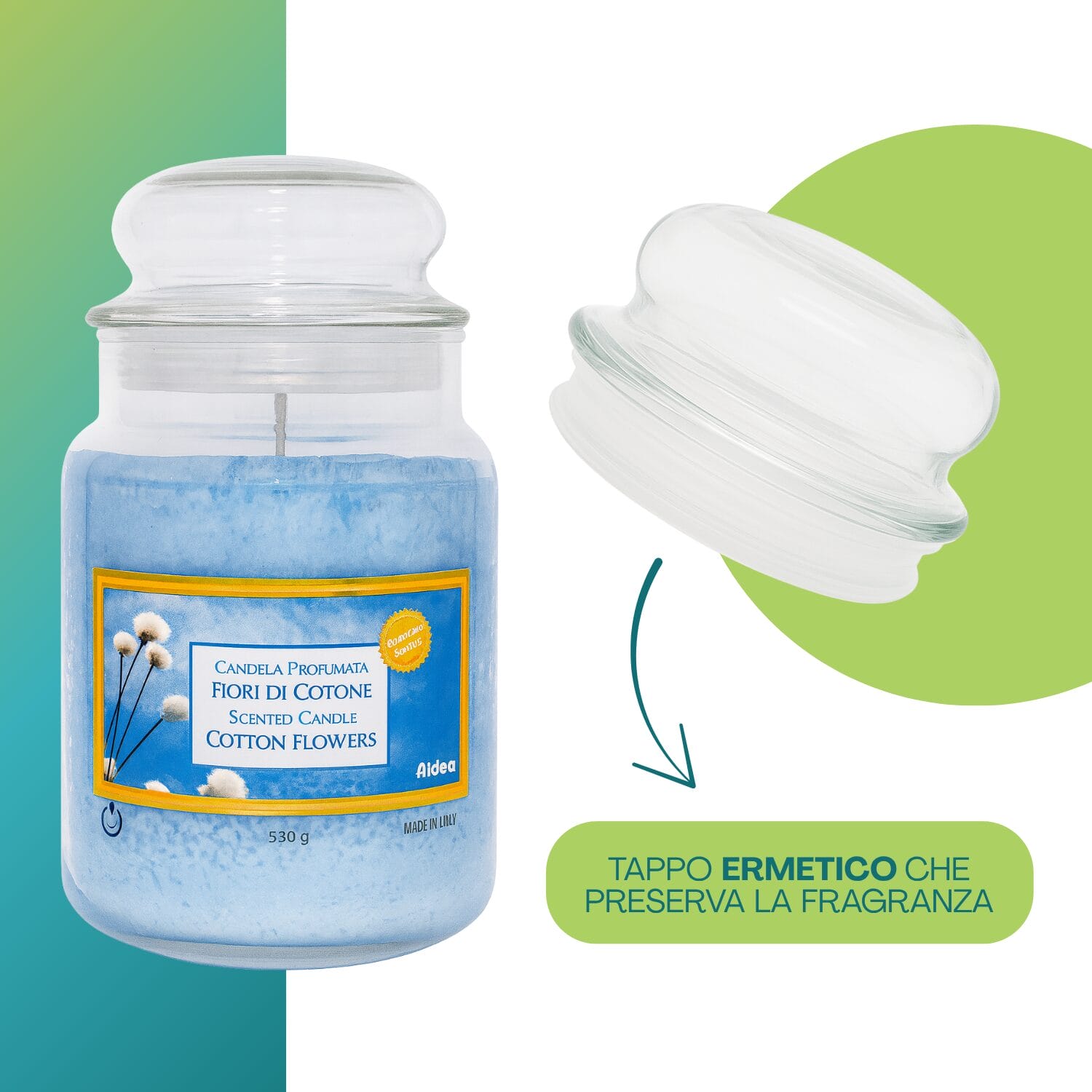 39-candela-fiori-di-cotone-tappo Candela profumata fiori di cotone con tappo ermetico che preserva la fragranza