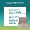 Scatola contenitore Oxford beige pieghevole con rinforzi plastici ai bordi