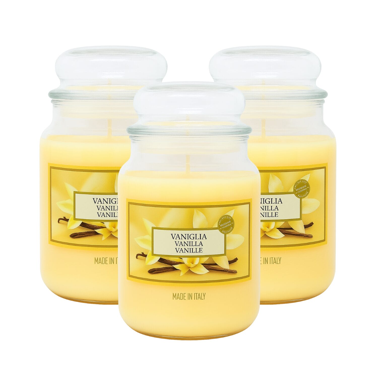 7-candela-vaniglia-principale Candela in vetro profumata vaniglia confezione 3 pezzi