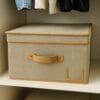 Contenitore Oxford con coperchio rigido, ideale per organizzare vestiti in armadio