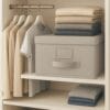 Contenitore Oxford con coperchio rigido, ideale per organizzare vestiti in armadio