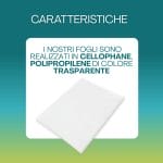 Fogli in cellophane trasparente per confezioni regalo realizzati in polipropilene