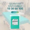 Lenzuolini monouso disponibili in confezioni da 10, 30, 50 e 100 pezzi