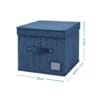 Scatola contenitore blu con coperchio – dimensioni 30x30x30 cm