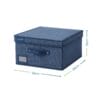 Scatola contenitore blu con coperchio – dimensioni 33x28x16 cm