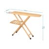 Asse da stiro in legno misure 120x35x92 cm regolabile