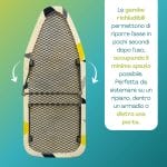 asse-da-stiro-pieghevole Mini asse da stiro pieghevole Paluplus con struttura in metallo e copriasse fantasia