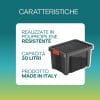 Box porta attrezzi 30 litri in polipropilene resistente Made in Italy