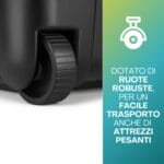 Baule porta attrezzi 150 litri con ruote robuste per facile trasporto anche da pieno