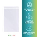 Bustine autoadesive in plastica PPL atossica, idonee al contatto alimentare