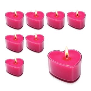 Candele profumate a forma di cuore 4x4x2 cm