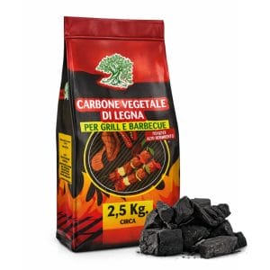 Carbone di legna per barbecue da 2,2 Kg