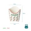 Cartoncino per patatine fritte Made in Italy dimensioni 13x10x8 cm capacità 350 g