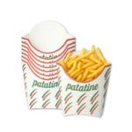 Cartoncini per patatine fritte resistenti in cartoncino politenato idoneo alimenti