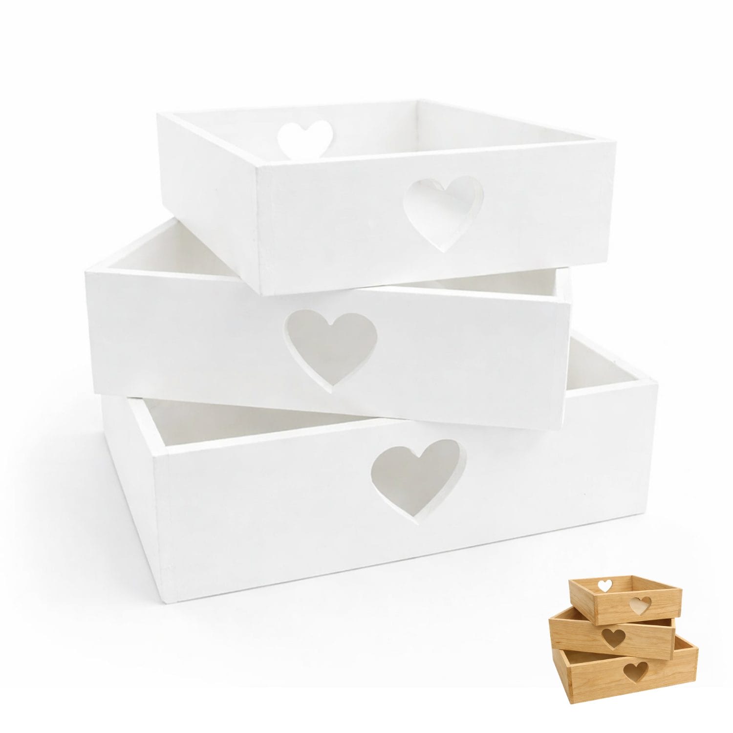 Cassette in legno bianco per bagno con asciugamani organizer casa