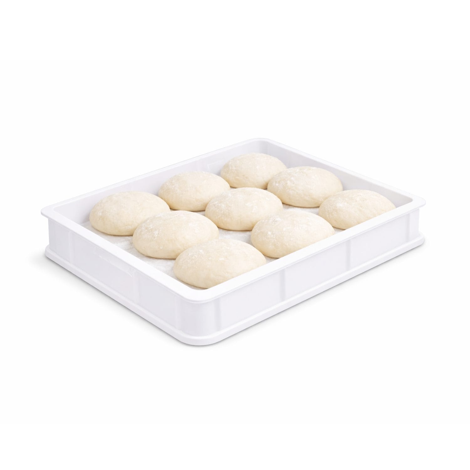 cassetta pizza per impasto professionale con panetti per lievitazione
