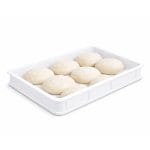 cassetta pizza per impasto con panetti in plastica alimentare bianca per pizzeria