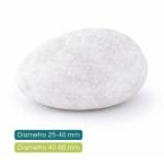 Ciottolo bianco in ghiaia naturale con diametro 40–60 mm e superficie arrotondata