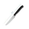Coltello da carne con punta tonda seghettata inox lunghezza totale 21 cm