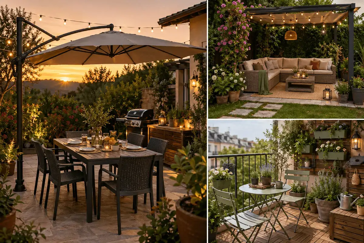 consigli e soluzioni per arredare terrazzi, balconi e giardini