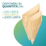 Coni in carta per fritti disponibili in confezioni da 100 250 o 1000 unità