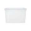 Scatola contenitore plastica 43 litri trasparente con coperchio resistente