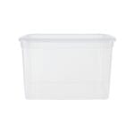 Scatola contenitore plastica 43 litri trasparente con coperchio resistente