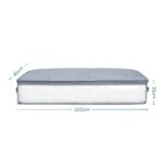 Contenitore piumoni 100x45x15 cm custodia salvaspazio grigia con zip