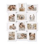 cornice multifoto principale Cornice multifoto bianca 12 posti ideale per foto di famiglia e bambini