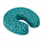 Cuscino cervicale da viaggio verde in memory foam ortopedico