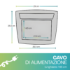 Display eliminacode dimensioni 29x25,5 cm con cavo alimentazione 185 cm
