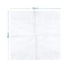 Tovagliolo bianco BulkySoft doppio velo misura 38x38 cm