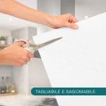 filtro per cappa bianco taglio Filtro per cappa bianco tagliabile e sagomabile con forbici