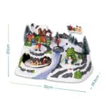 Villaggio natalizio luminoso Paluplus 31x18,5x20 cm con pupazzo di neve e luci