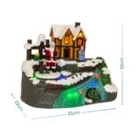 Villaggio natalizio con luci LED misure 21x15x15 cm perfetto per decorazioni