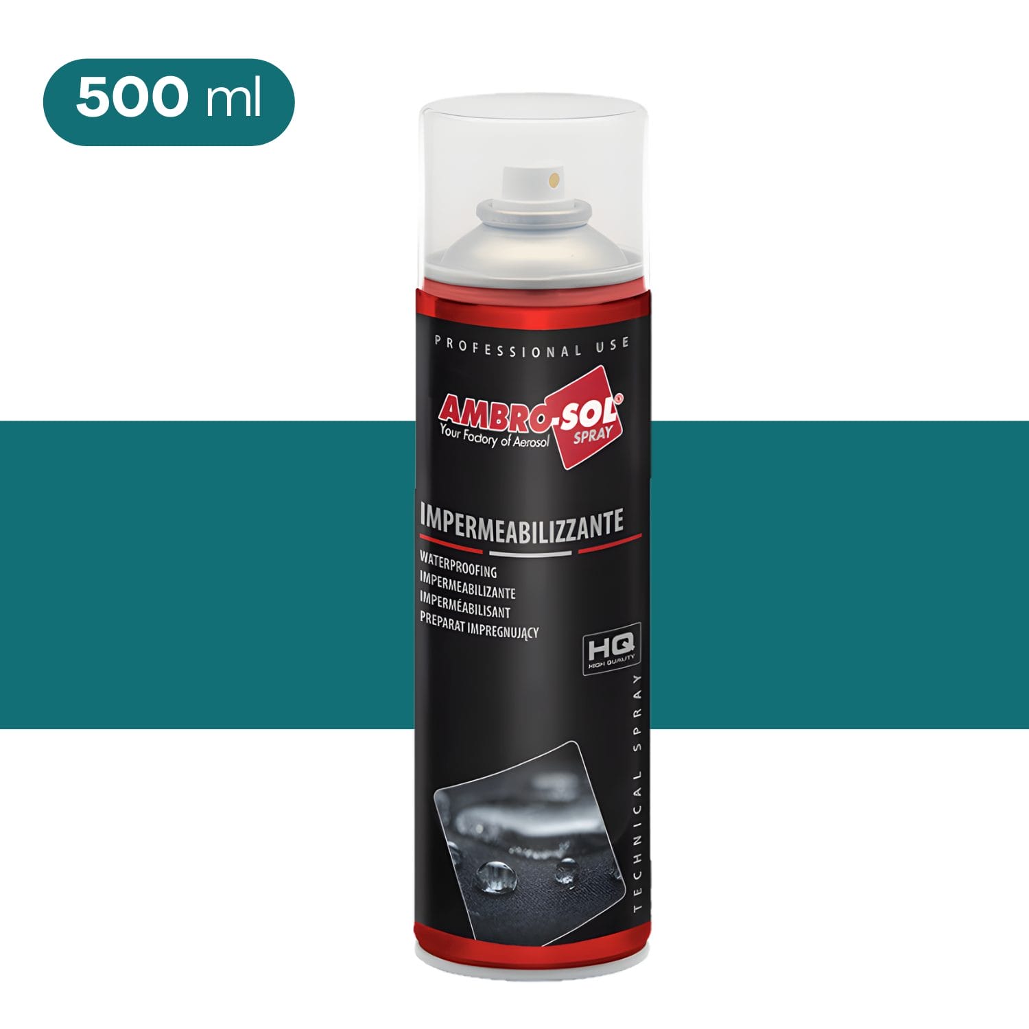 Impermeabilizzante spray Ambro-Sol 500 ml trattamento idrorepellente professionale
