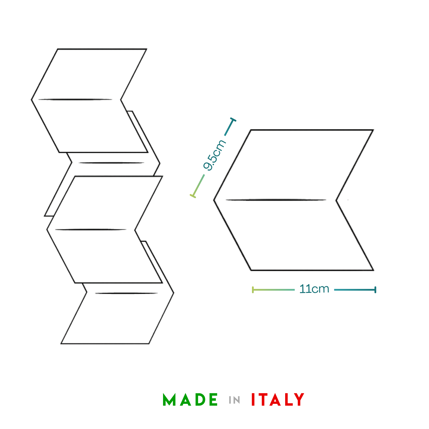 Misure carta igienica intercalata 11x9,5 cm piegata e doppia apertura Made in Italy