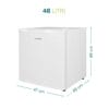 Mini frigo 46L bianco Universablue compatto con misure 47x46x49 cm frigorifero piccolo