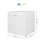 mini frigo da bar staylux Mini frigo 46L bianco Universablue compatto con misure 47x46x49 cm frigorifero piccolo