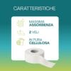 Carta igienica mini jumbo 2 veli pura cellulosa rotolo professionale