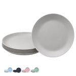 piatti di plastica grigi Piatti riutilizzabili grigi da 20,8 cm lavabili in lavastoviglie e adatti al microonde