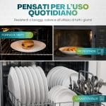 Piatti rotondi in porcellana adatti a forno microonde e lavastoviglie per tutti i giorni