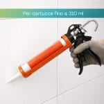 Pistola per silicone manuale per cartucce fino a 310 ml, pistola sigillante professionale