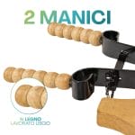 portaprosciutto manici Portaprosciutto con manici in legno lavorato liscio